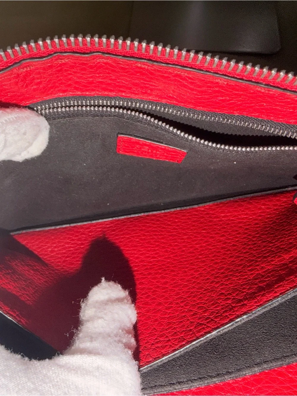 Fendi Monster Eye Clutch in Red